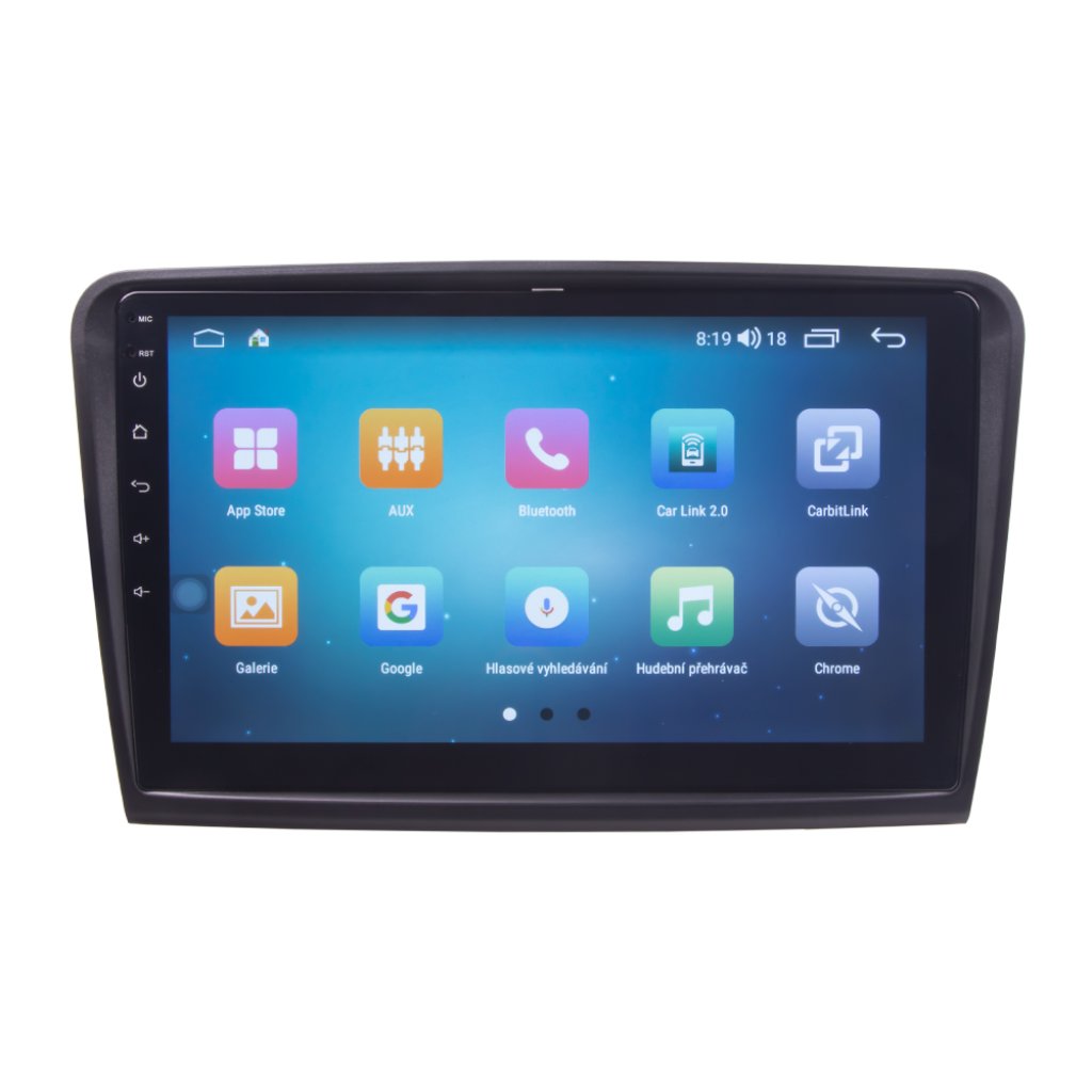 Autorádio pro Škoda Superb 2008-2015 s 10,1" LCD, Android, WI-FI, GPS, CarPlay, 4G, Bluetooth,2x USB