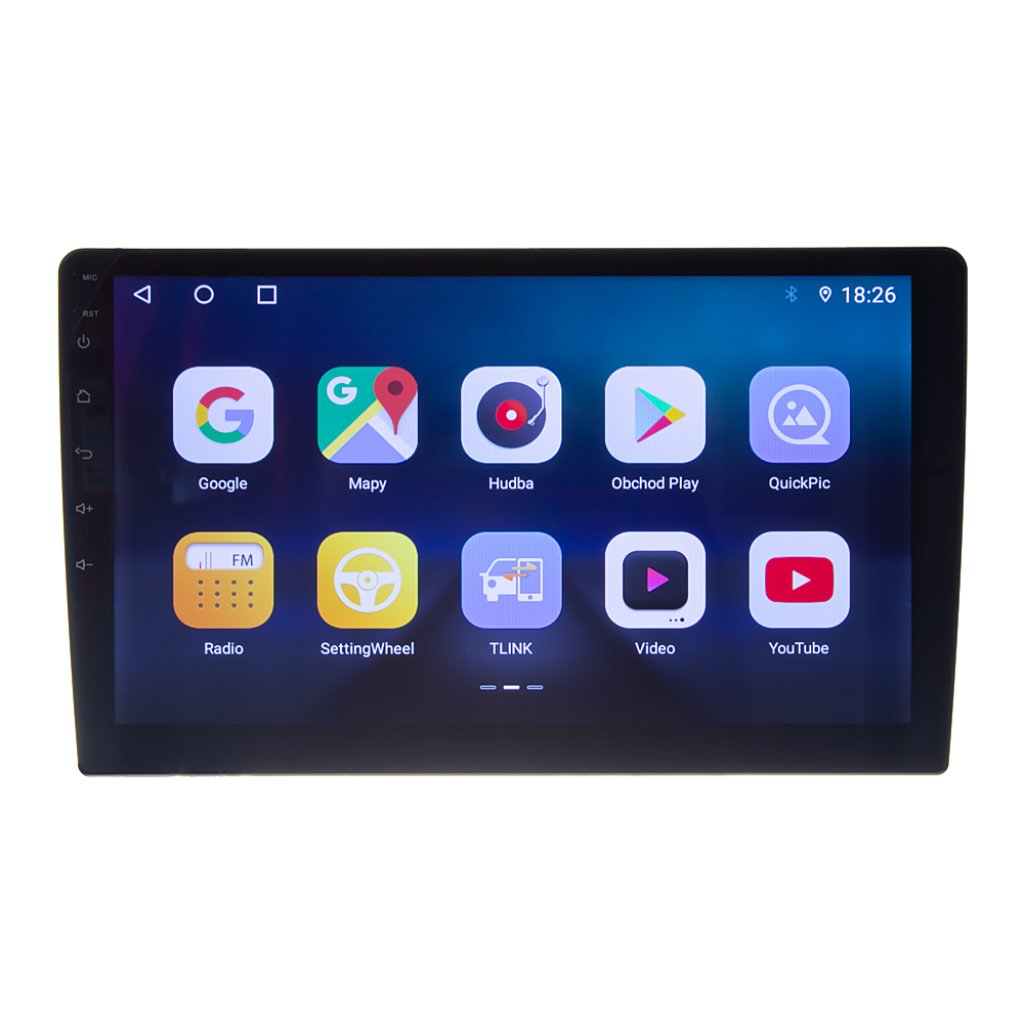 Autorádio s 10,1" LCD, Android 10.0, WI-FI, GPS, apple carplay / android auto, Bluetooth, 2x USB