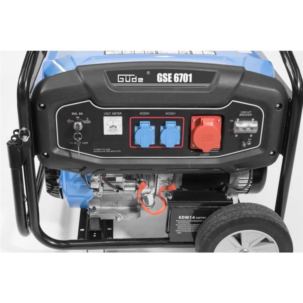 Benzínová elektrocentrála Güde GSE 6701 RS, 5500 W - GU40730