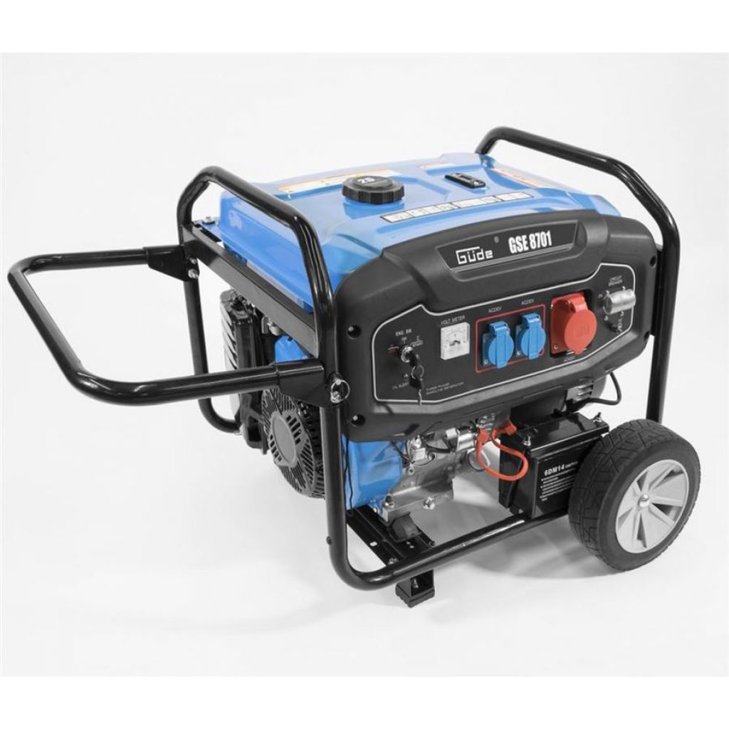 Benzínová elektrocentrála Güde GSE 8701 RS, 7900 W - GU40731