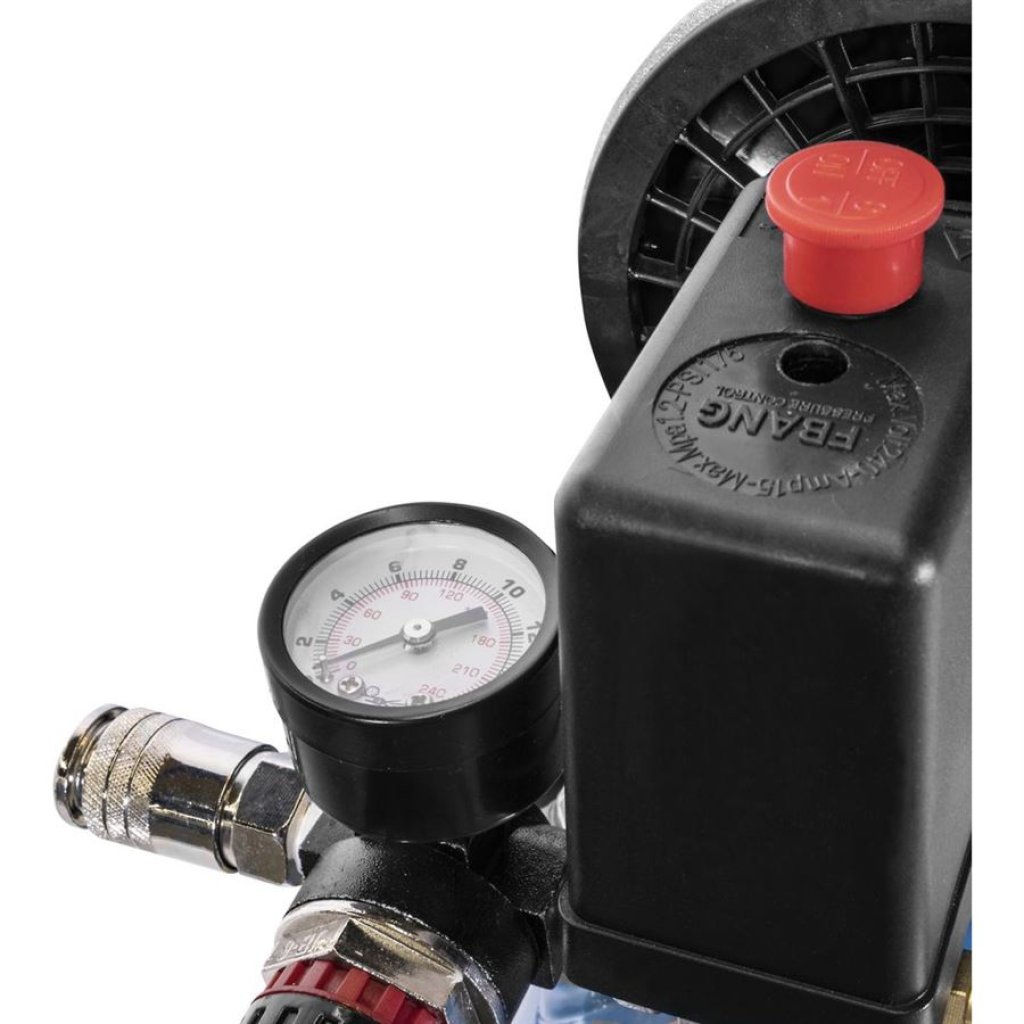 Bezolejový kompresor silent, 550 W, 6 l, Güde AIRPOWER 105/8/6