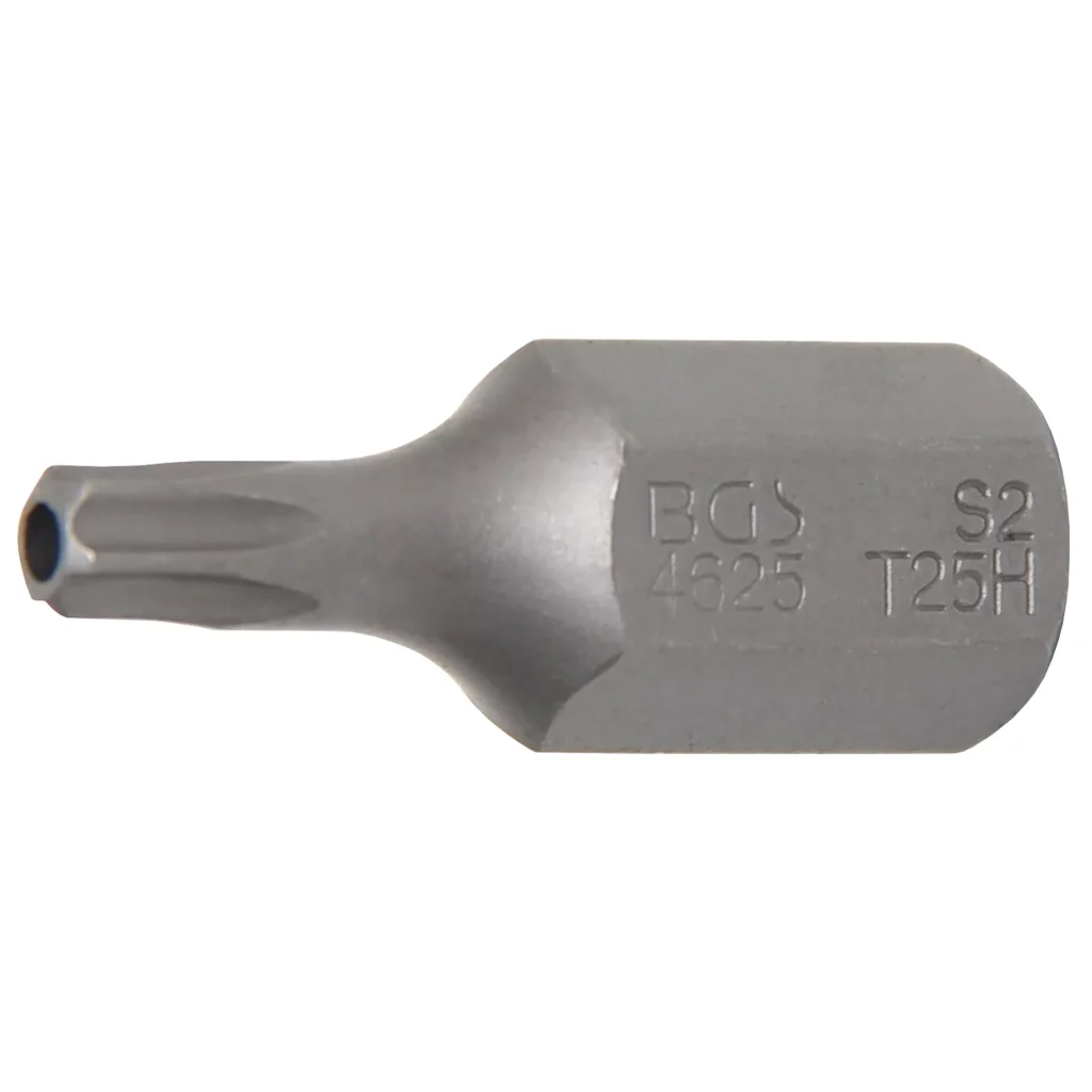 Bit TORX, T25, 10 mm, délka 30 mm, s otvorem - B4625