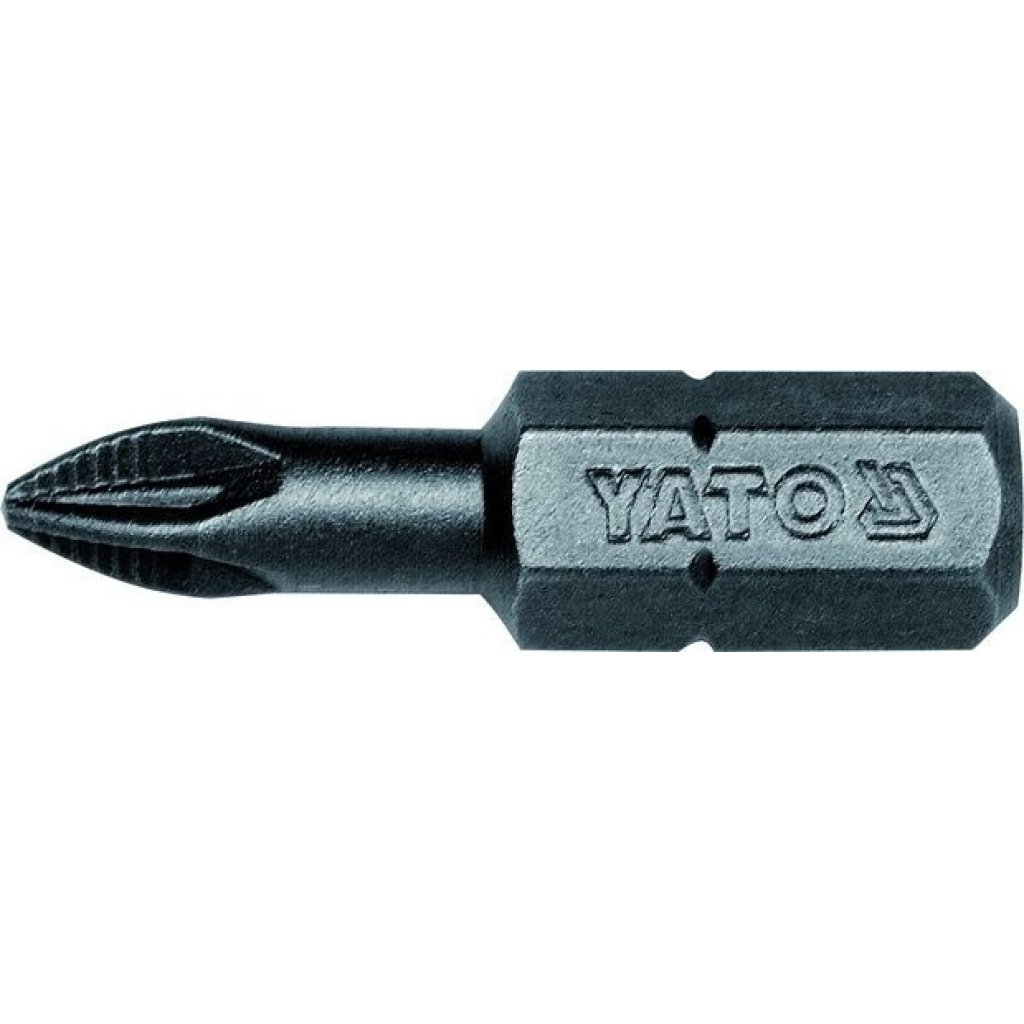 Bitový nástavec 1/4" - PZ3, L=25mm, šestihranná koncovka - YT-7812
