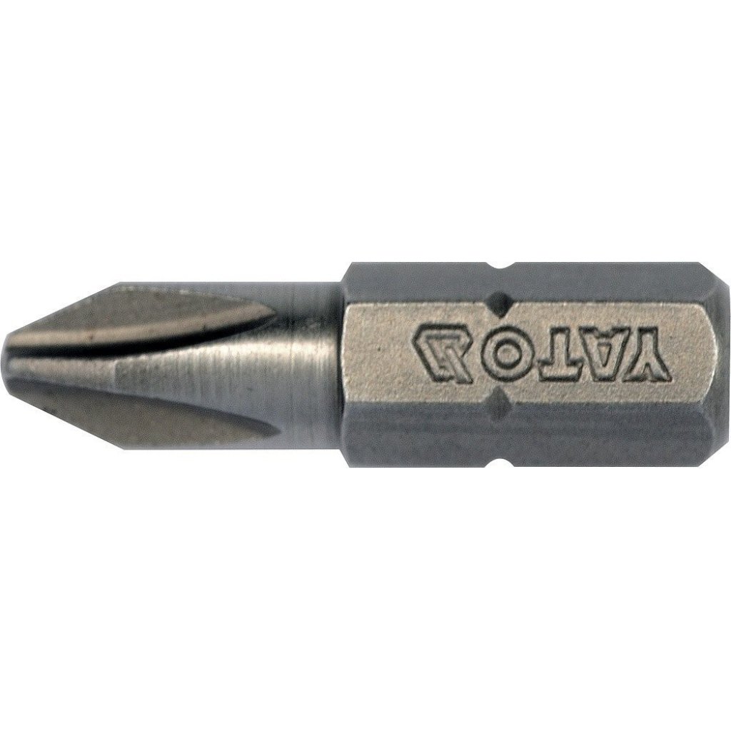 Bity 1/4" křížové PH2 x 25 mm, 10 ks YT-78132