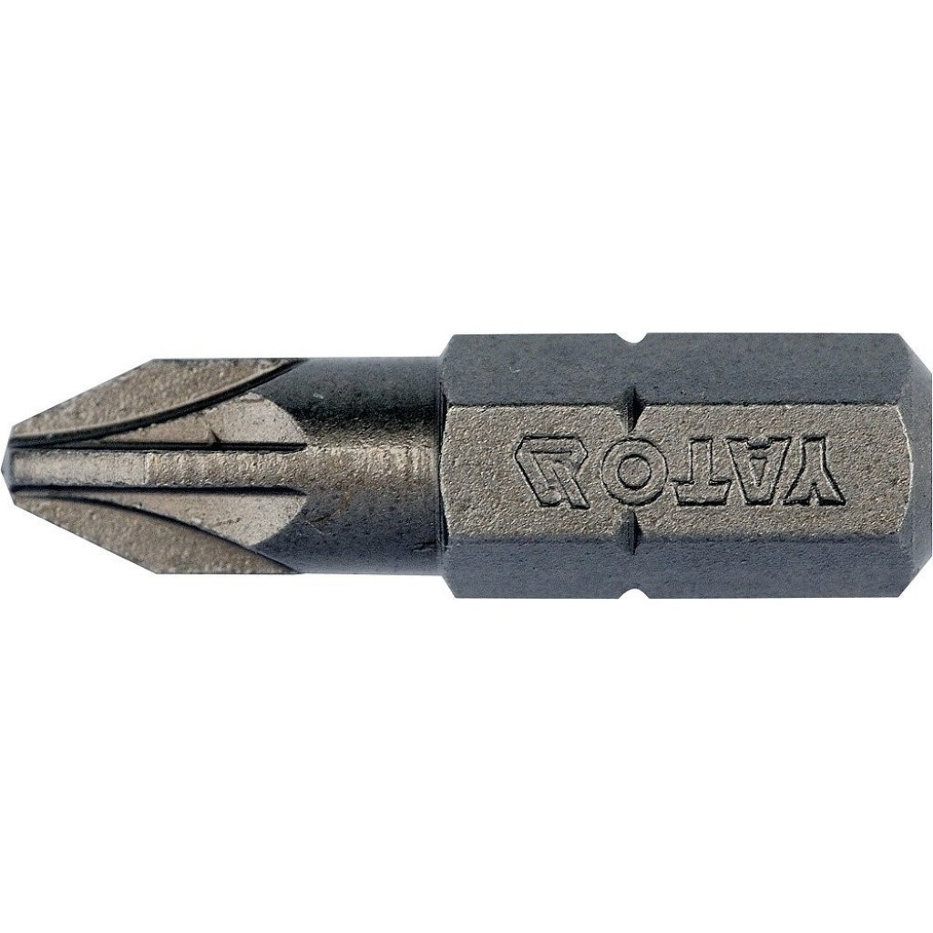 Bity 1/4" křížové PZ2 x 25 mm, 10 ks YT-78135