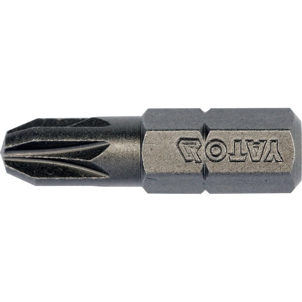 Bity 1/4" křížové PZ3 x 25 mm, 10 ks YT-78136