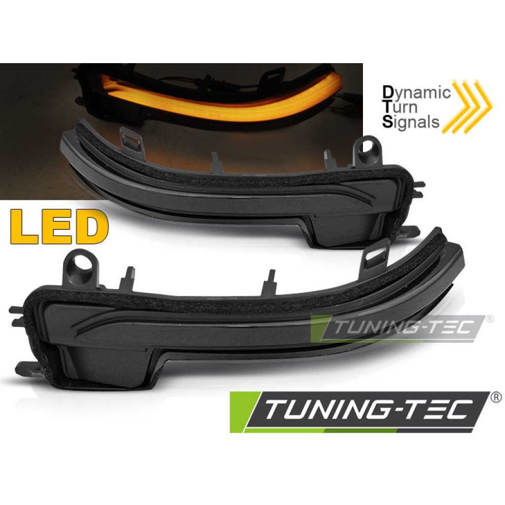 Blinkry boční do zrcátek LED BMW 2 F45 / F46 / X1 F48 SEQ kouřové