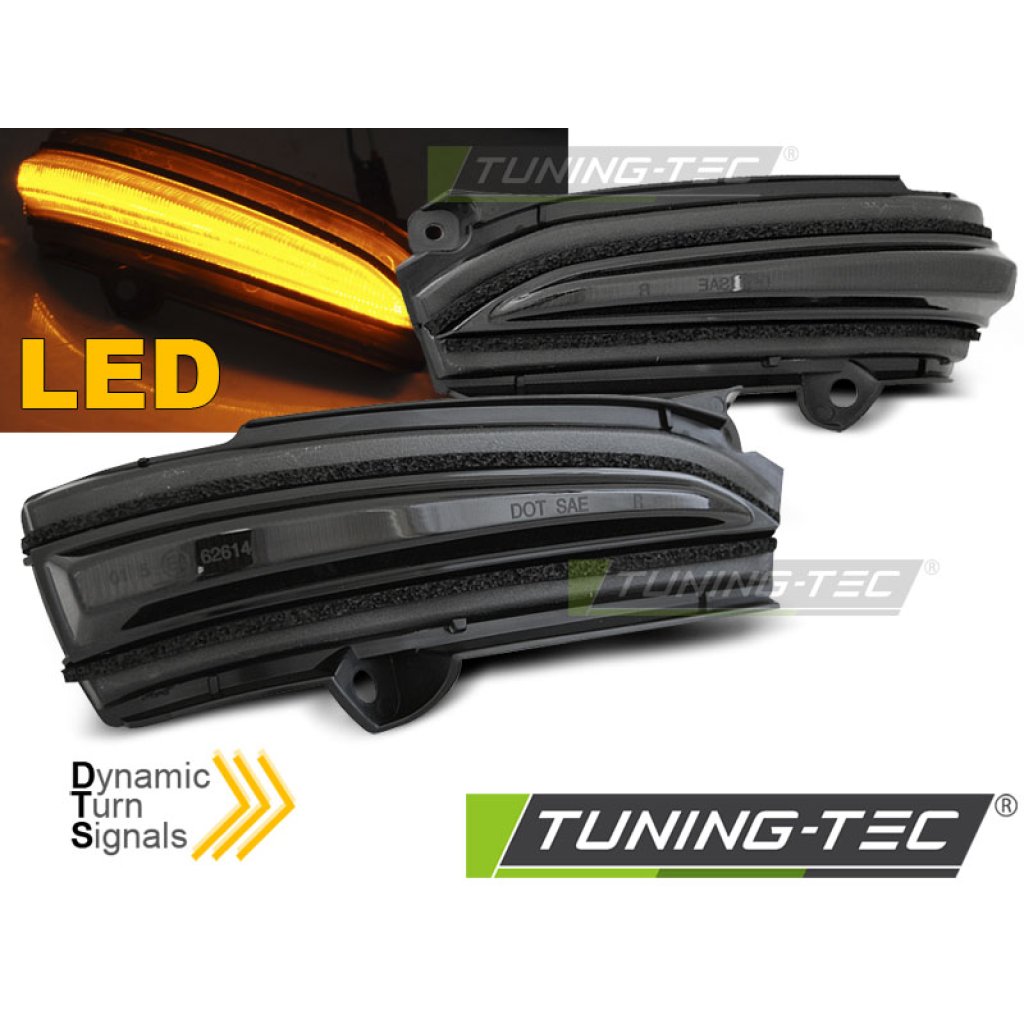 Blinkry boční dynamické do zrcátek LED FORD Mondeo MK V / Fusion 14-18 kouřová