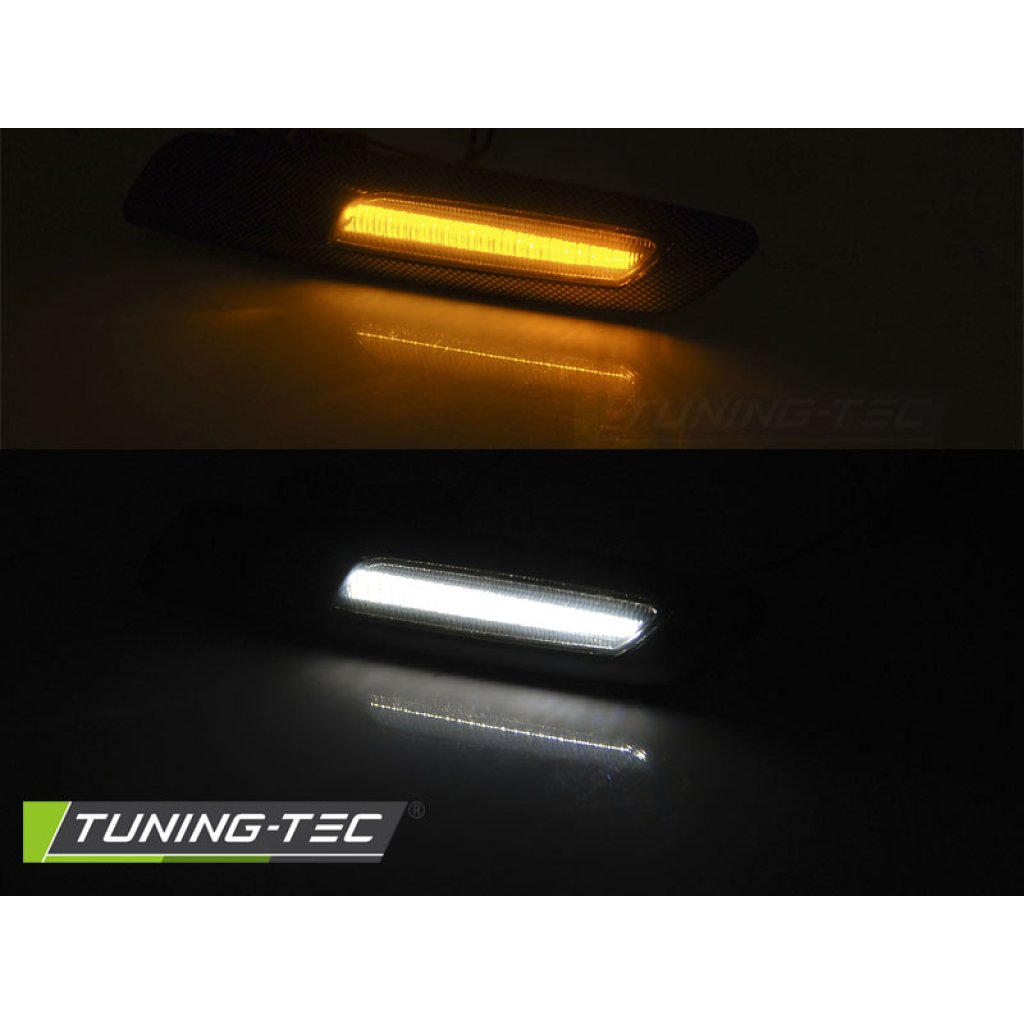 Blinkry boční LED BMW E60/ E90/ E92/ E82 - chrom kouřové F10 style