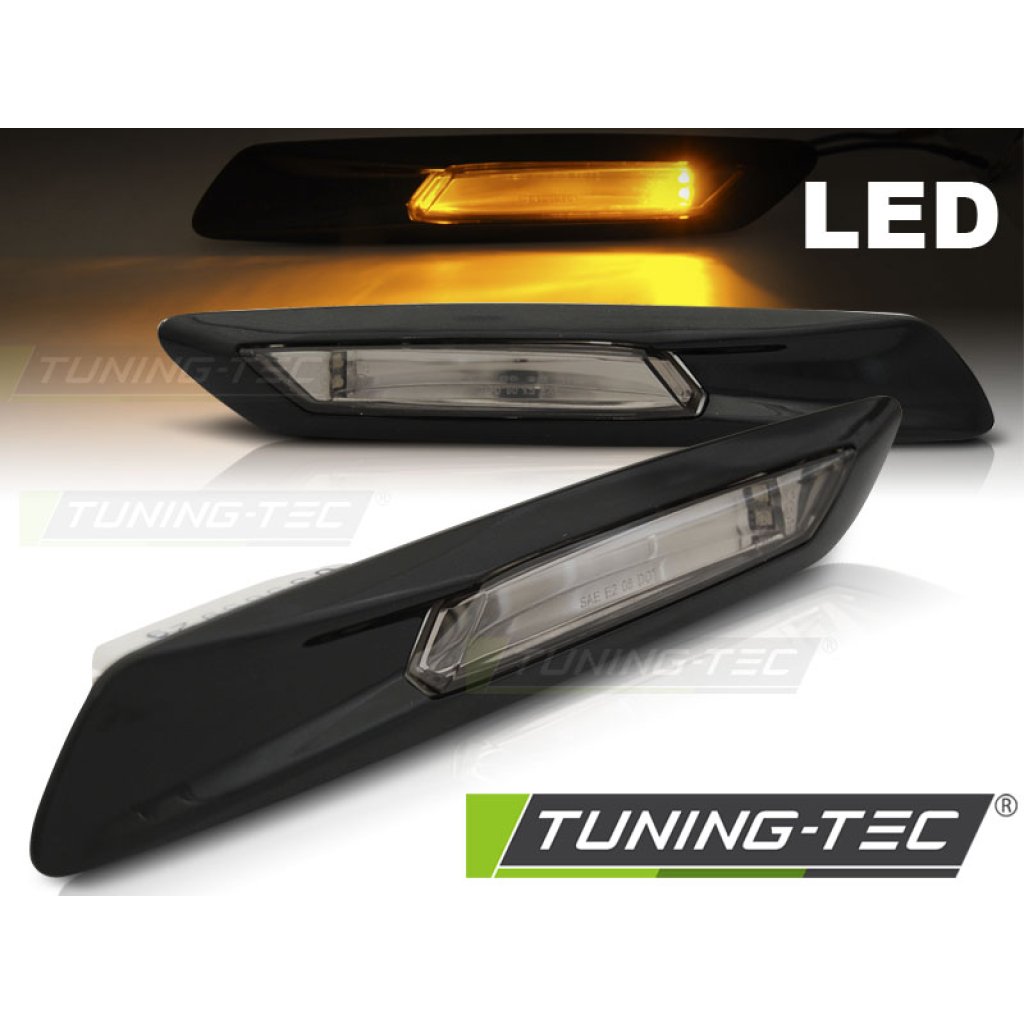Blinkry boční LED BMW F10/F11 černé lesklé
