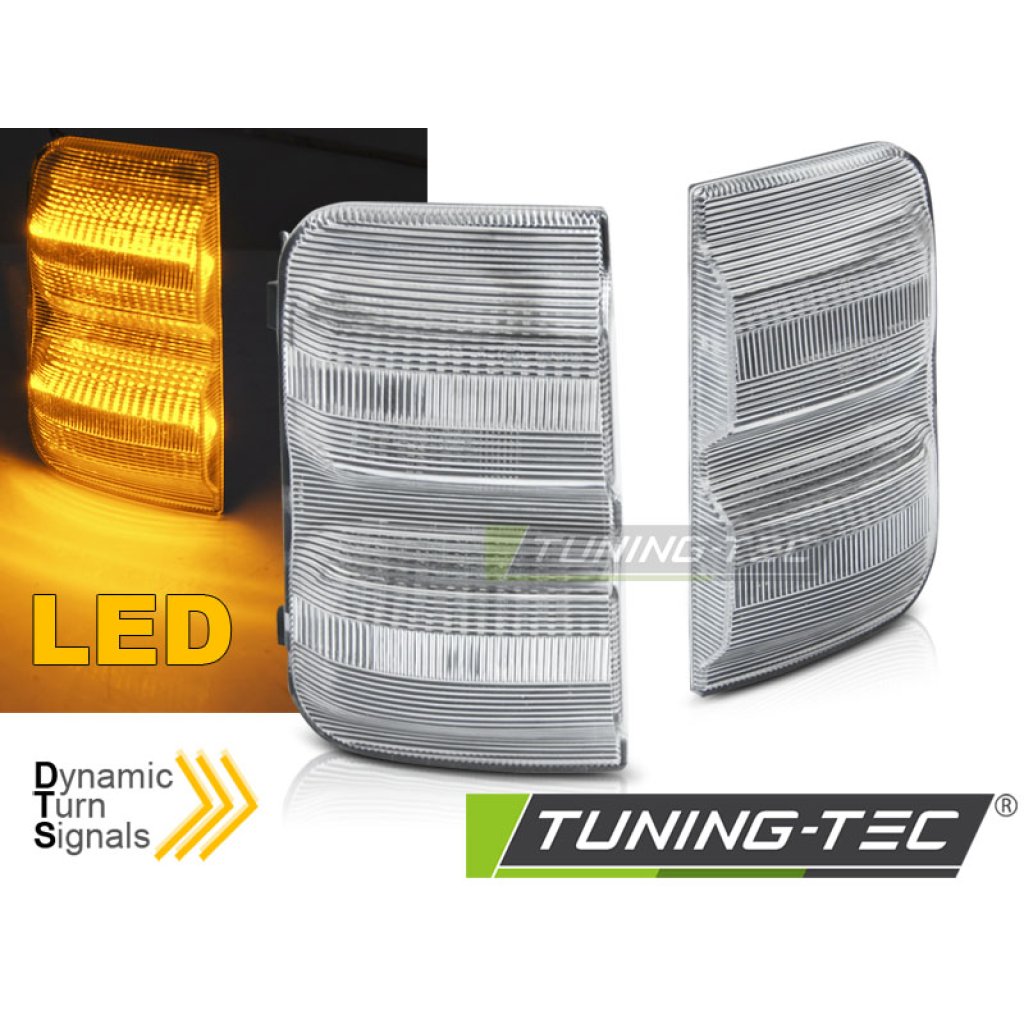 Blinkry boční LED do zrcátek, dynamické Citroen Jumper II 2006-2018 bílé