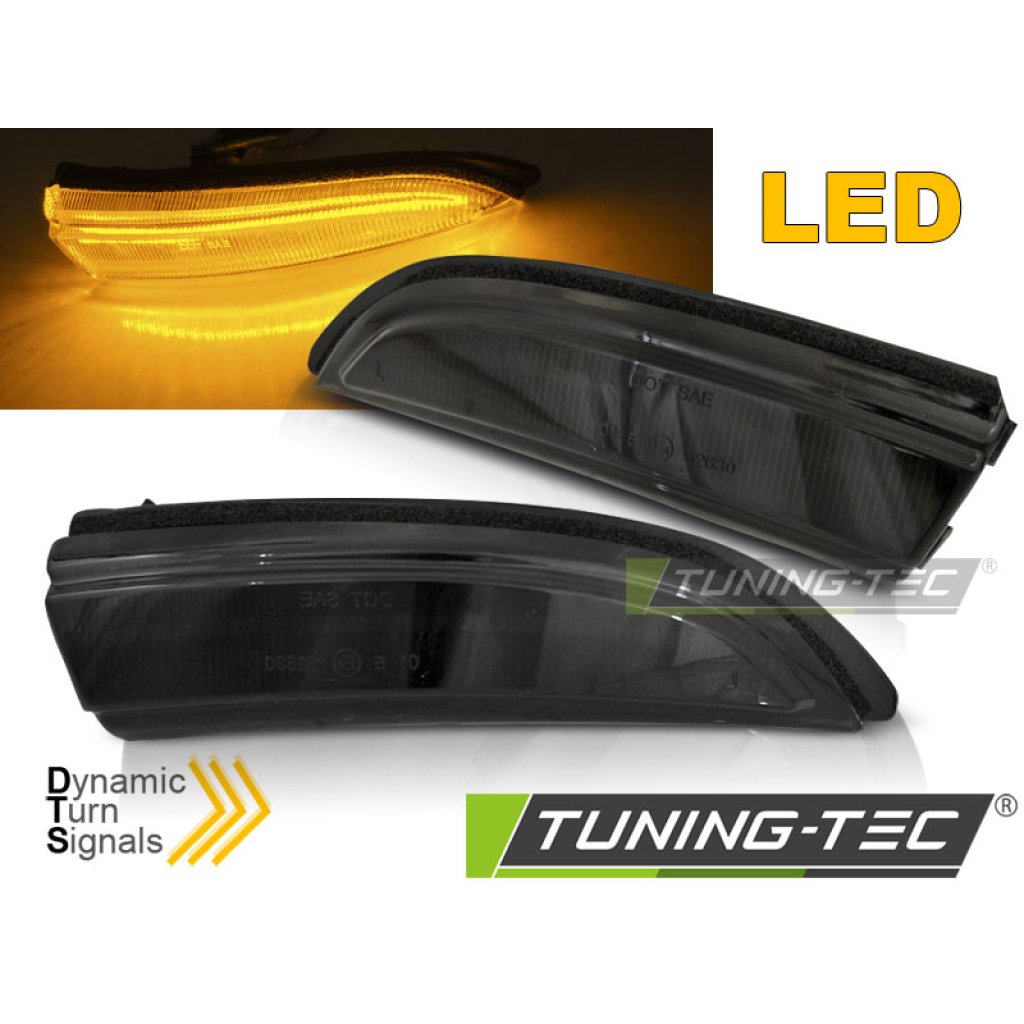 Blinkry boční LED do zrcátek, dynamické Ford Fiesta MK7 13-16 kouřové