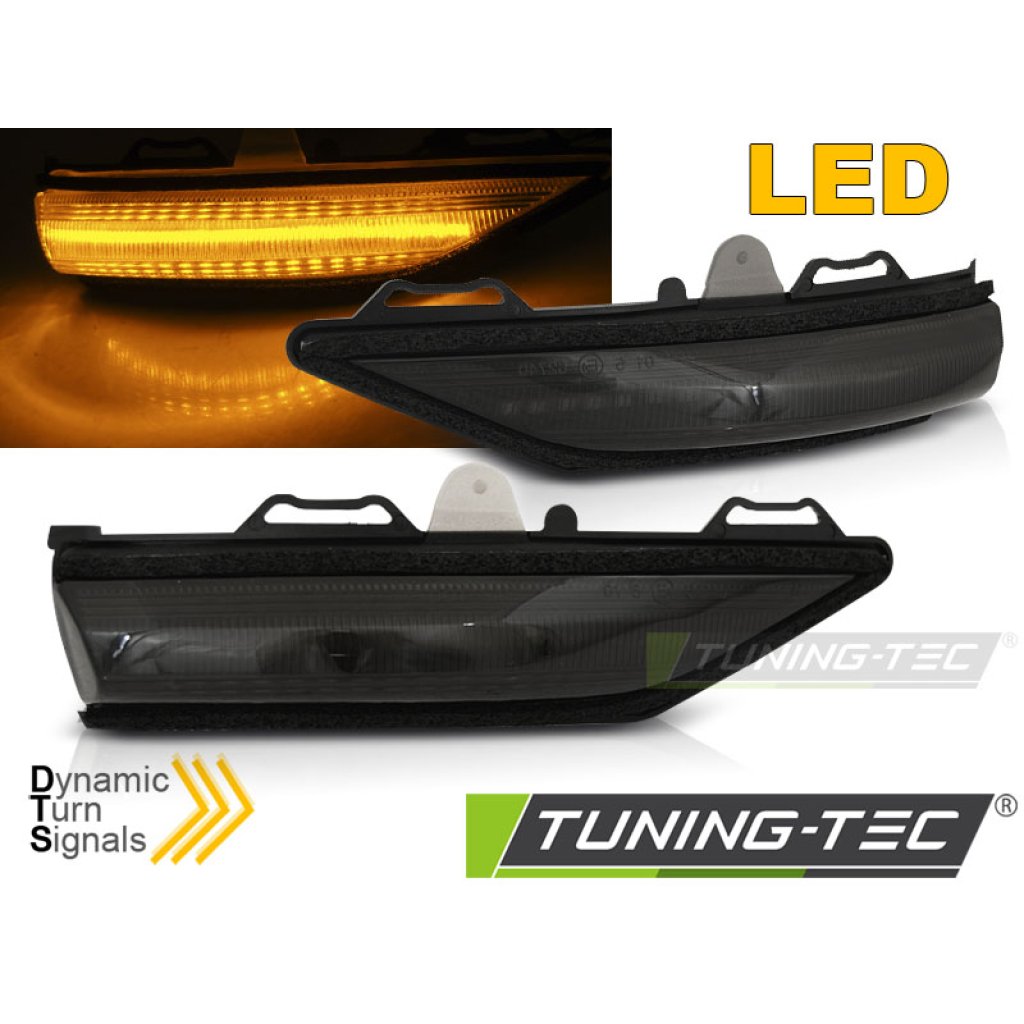 Blinkry boční LED do zrcátek, dynamické Ford Fiesta MK8 17- kouřové
