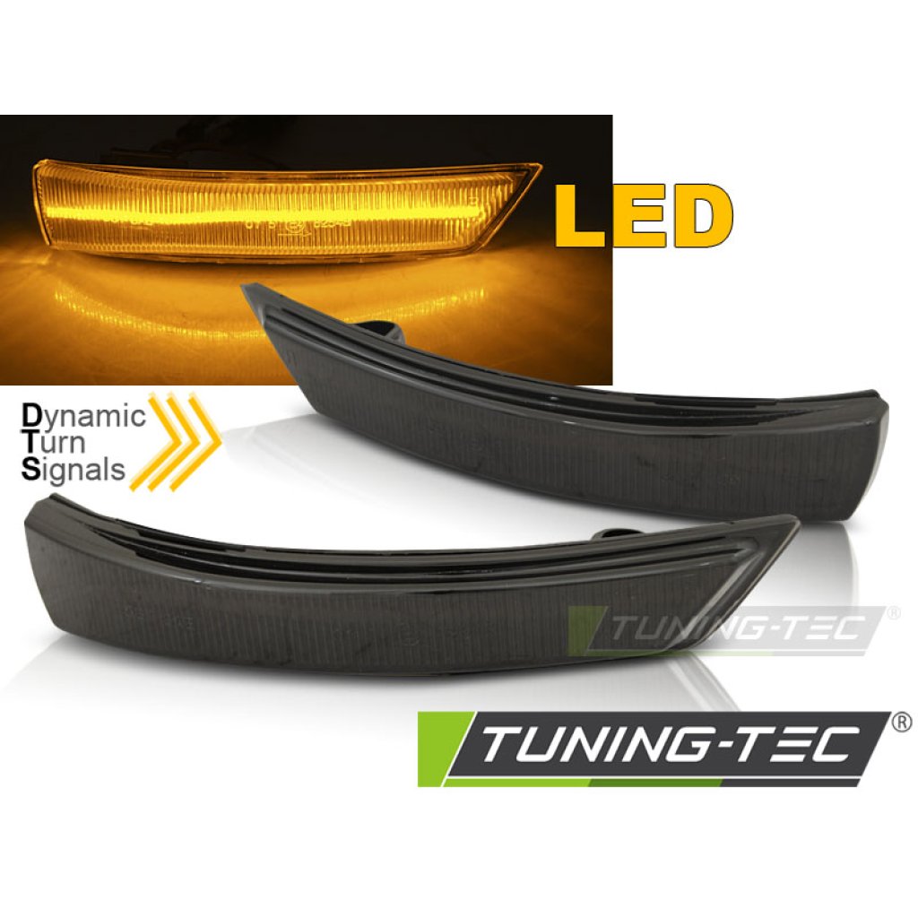 Blinkry boční LED do zrcátek, dynamické Ford Focus 08-17/ Mondeo 10-14 kouřové