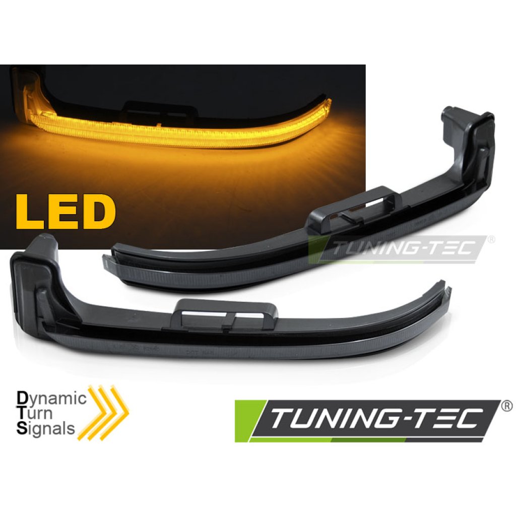Blinkry boční LED do zrcátek, dynamické PEUGEOT 3008 16- / 5008 17- kouřové