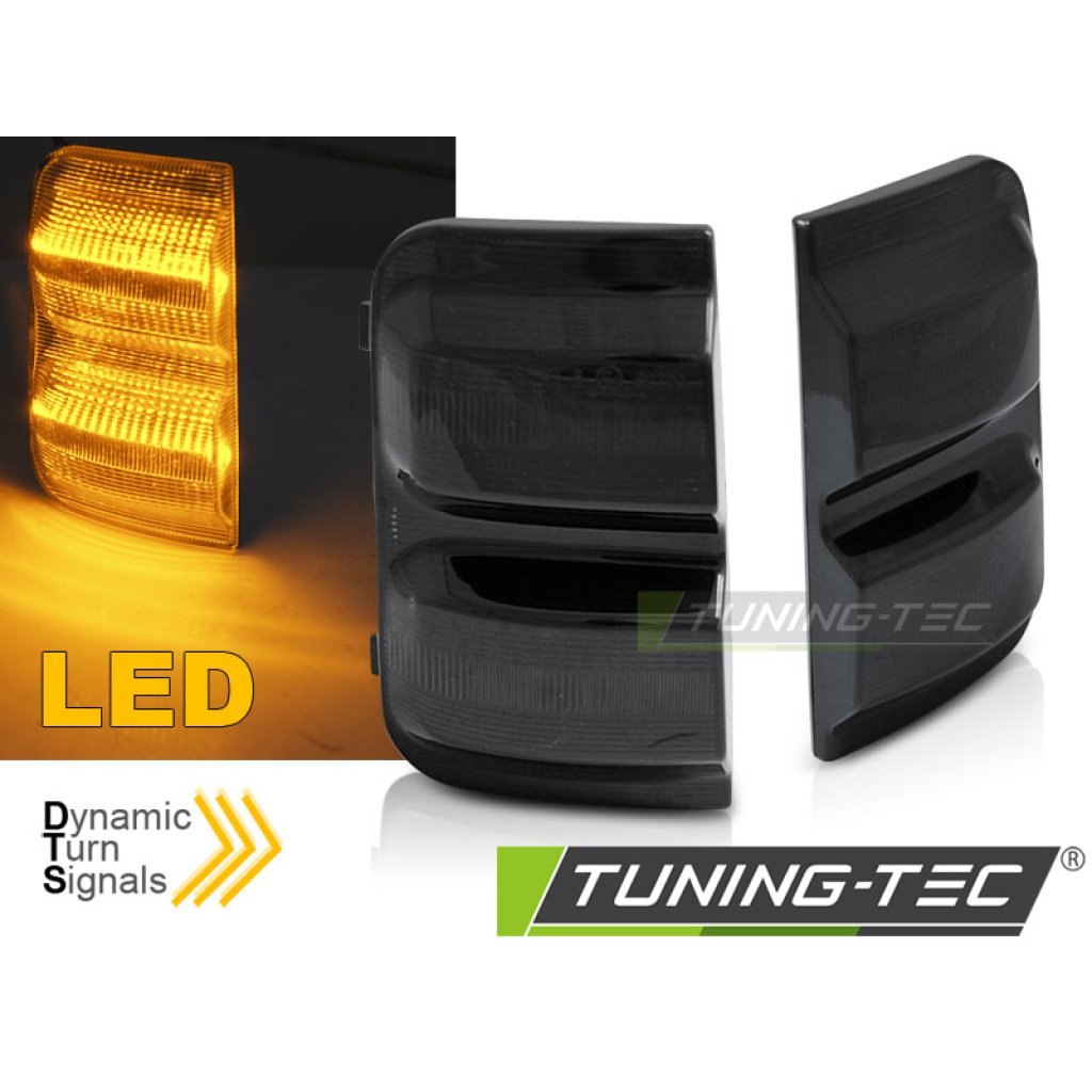 Blinkry boční LED do zrcátek, dynamické PEUGEOT Boxer 2006-kouřové