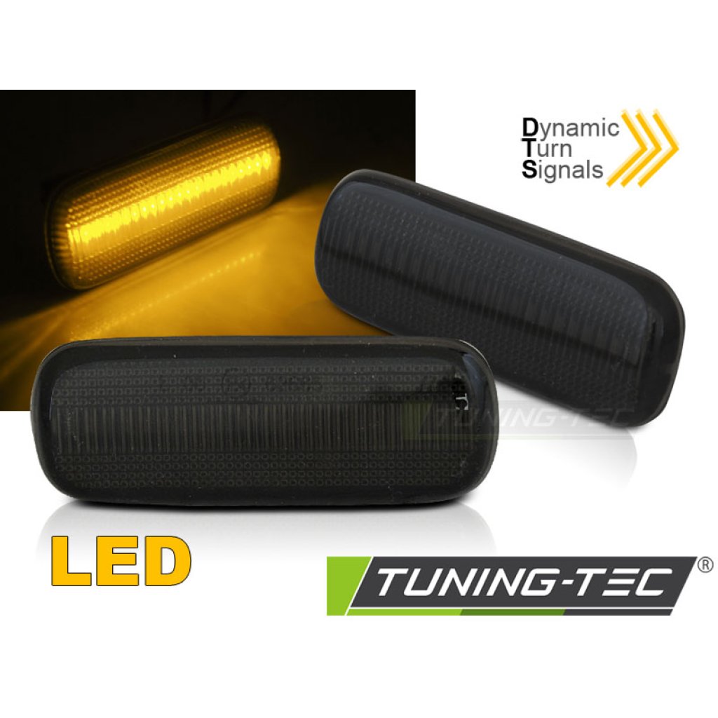 Blinkry boční LED do zrcátek, dynamické pro Citroen C4 04-11 kouřové