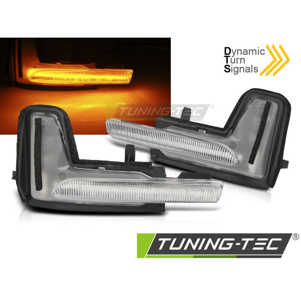 Blinkry boční LED do zrcátek, dynamické pro VOLVO XC90 MK II 14-20 bílé
