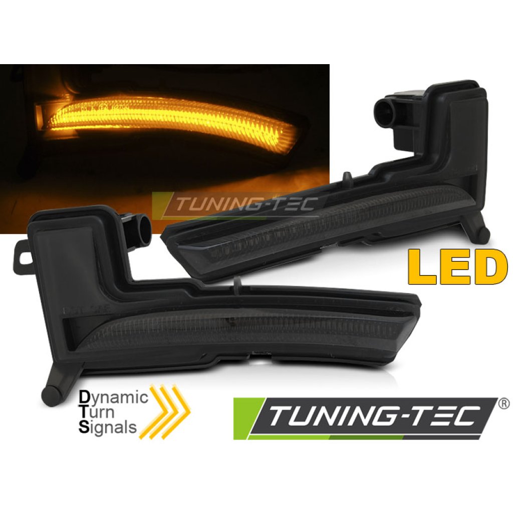Blinkry boční LED do zrcátek, dynamické RENAULT CLIO IV 16-19 kouřové