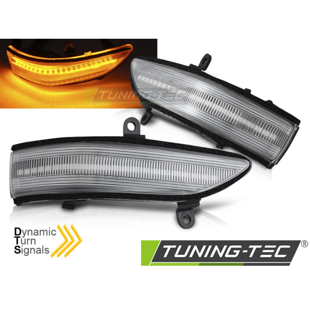 Blinkry boční LED do zrcátek, dynamické Subaru Forester / Outback / Legacy / Tribeca bílé
