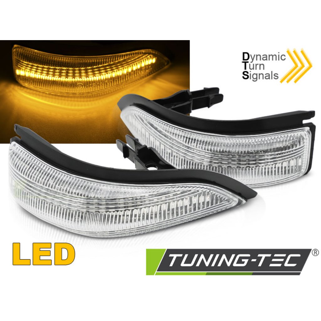Blinkry boční LED do zrcátek, dynamické TOYOTA YARIS III 11-19 bílé