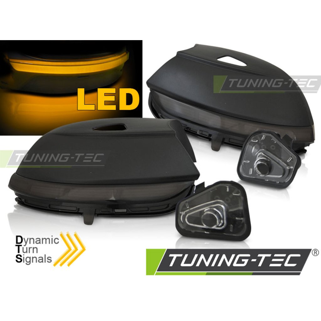 Blinkry boční LED do zrcátek, dynamické VW Passat B7 CC / Jetta / Beetle / Scirocco kouřové