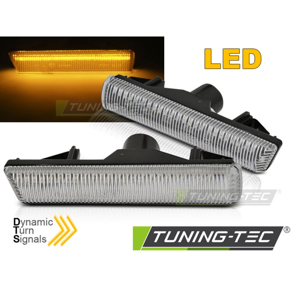 Blinkry boční LED dynamické BMW E38 bílé