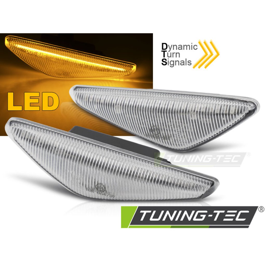 Blinkry boční LED, dynamické BMW E46 COUPE 03-06 bílé