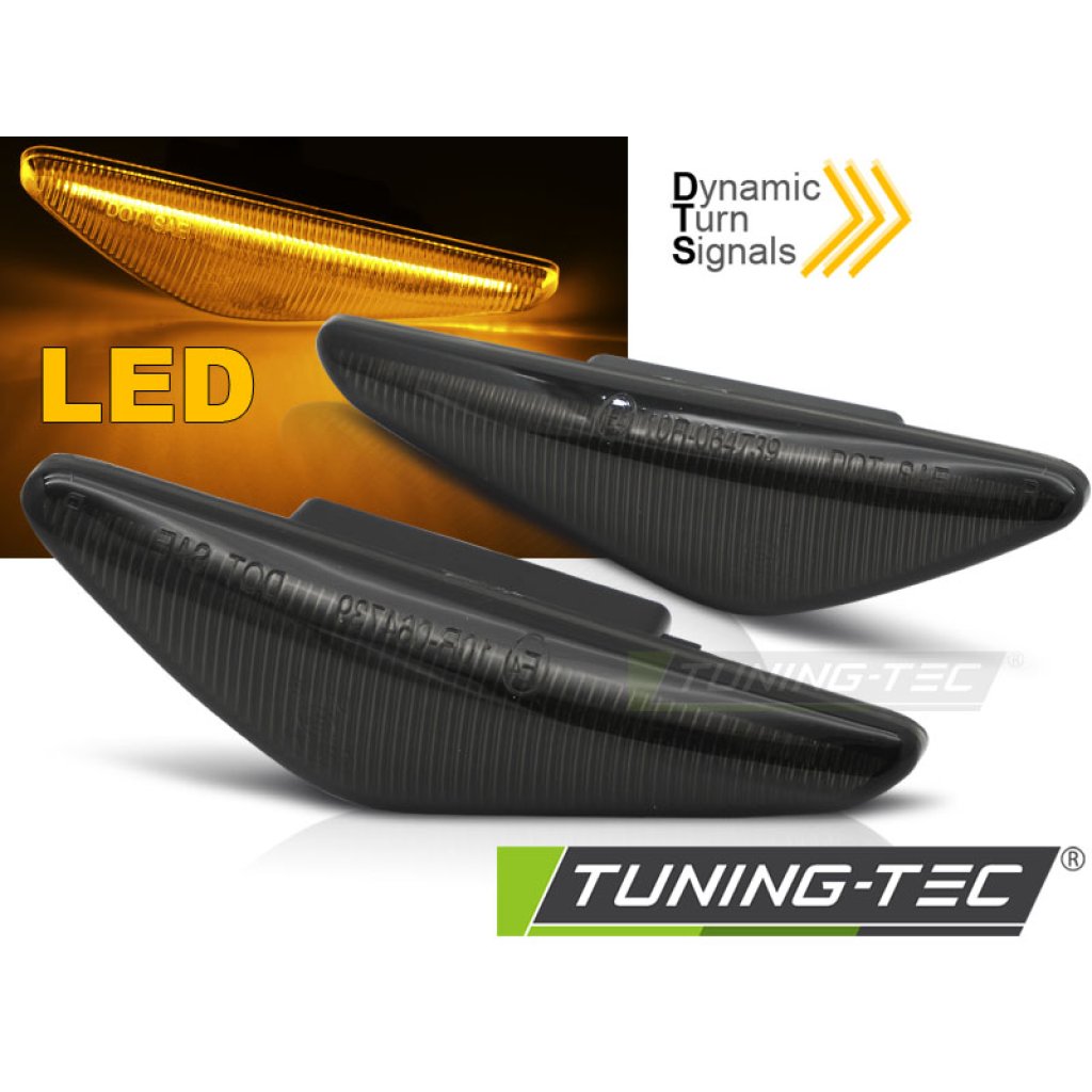 Blinkry boční LED, dynamické BMW E46 COUPE 03-06 kouřové
