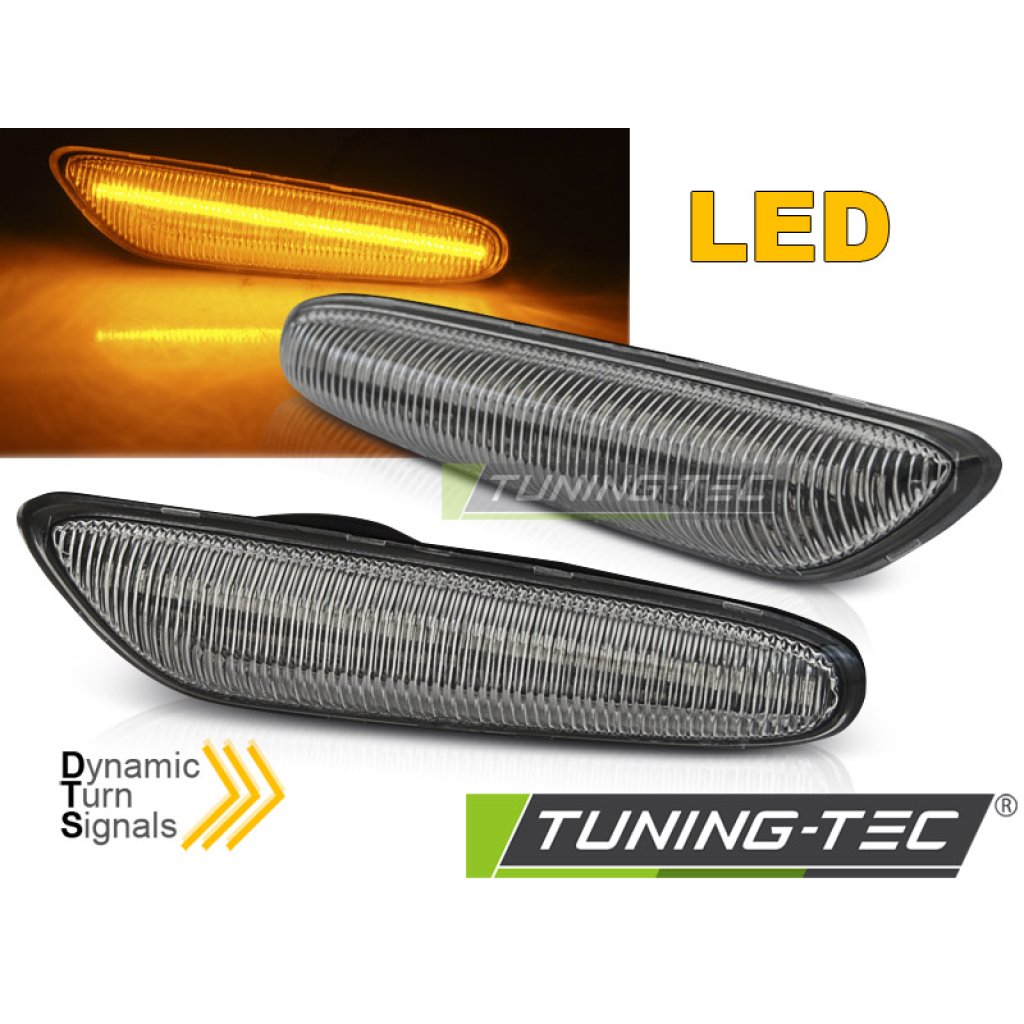 Blinkry boční LED dynamické BMW E46 / E60 / E87 / E84 / E90 bílé