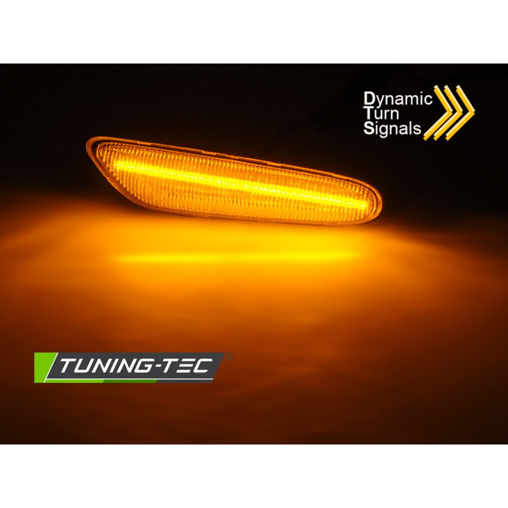 Blinkry boční LED dynamické BMW E46 / E60 / E87 / E84 / E90 bílé