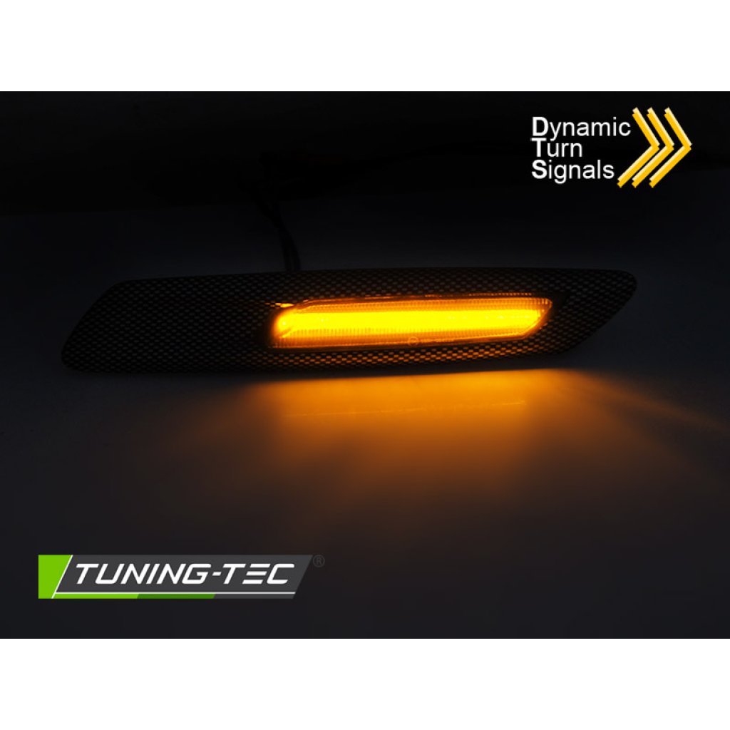 Blinkry boční LED, dynamické BMW F10/F11 carbon look/kouřové