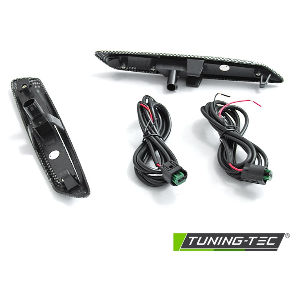 Blinkry boční LED, dynamické BMW F10/F11 carbon look/kouřové