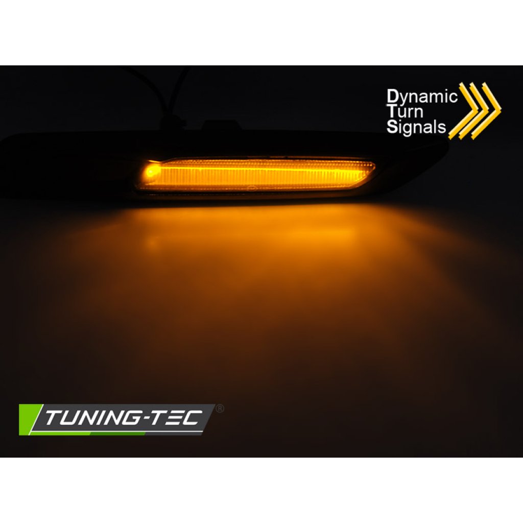 Blinkry boční LED, dynamické BMW F10/F11 černé lesklé/kouřové