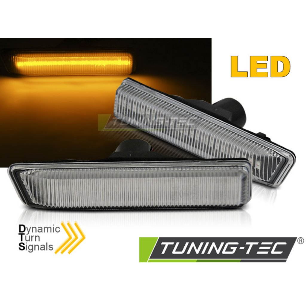Blinkry boční LED dynamické BMW X5 E53 bílé