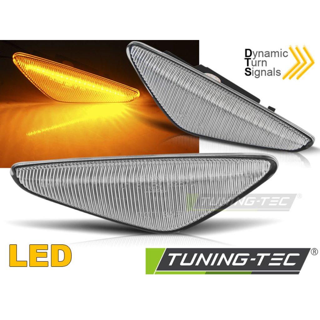 Blinkry boční LED dynamické - BMW X5 E70 / X6 E71 / X3 F25 bílé