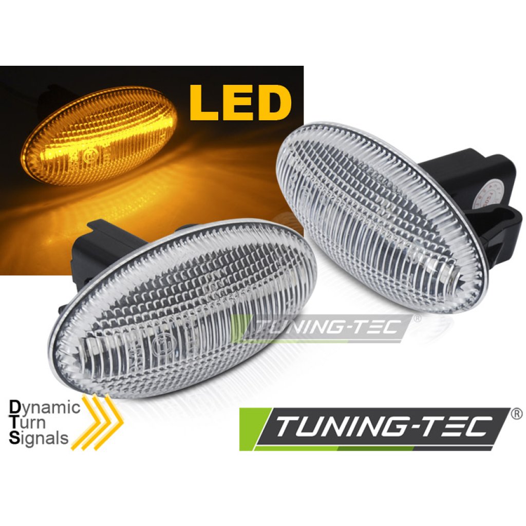 Blinkry boční LED, dynamické CITROEN C1 C2 C3 C4 bílé