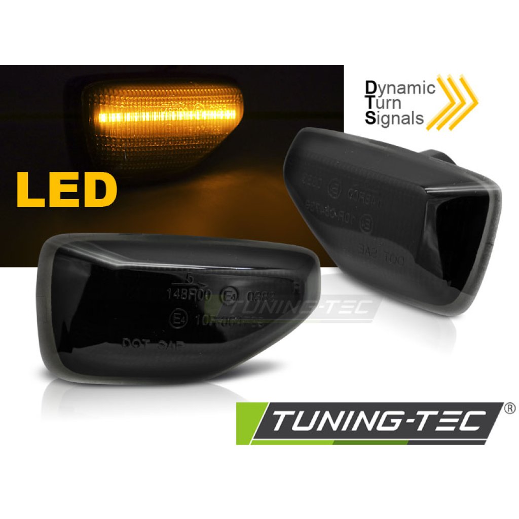 Blinkry boční LED, dynamické DACIA DUSTER / LOGAN / SANDERO kouřové