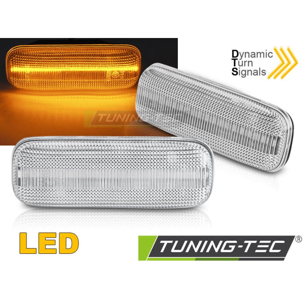 Blinkry boční LED dynamické Mercedes-Benz ML W163 98-05 bílé