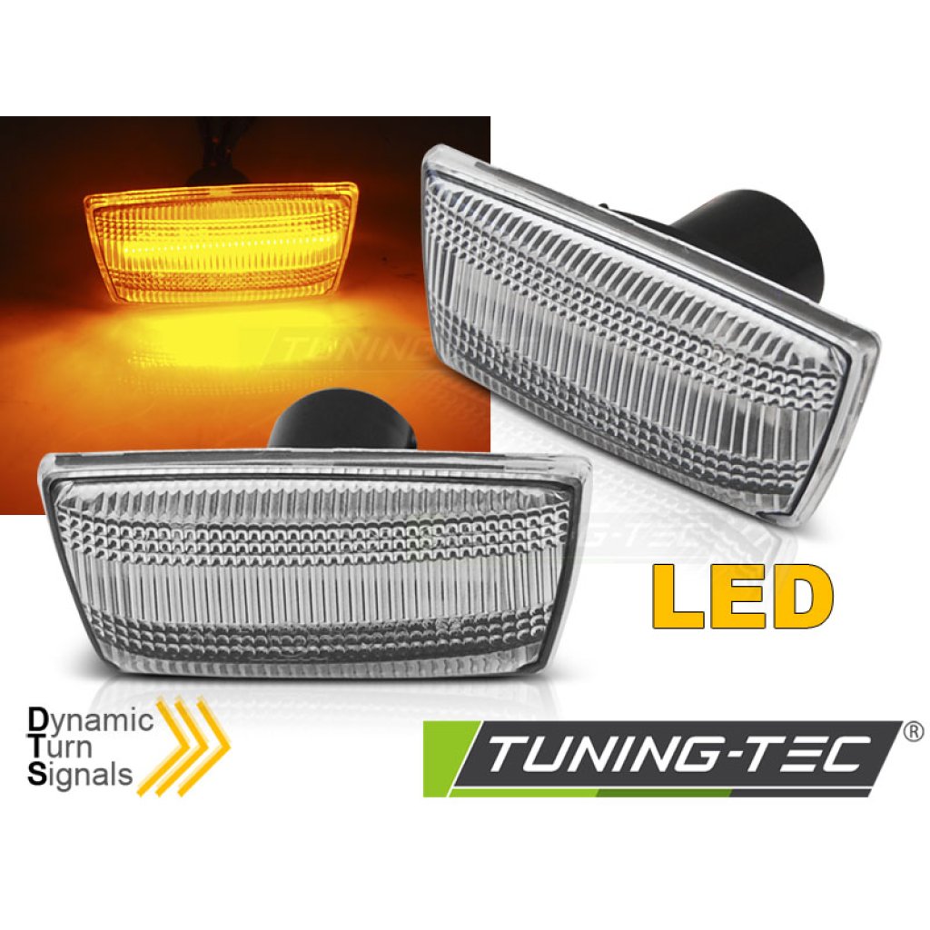 Blinkry boční LED dynamické - Opel ASTRA H/ CORSA D/ INSIGNIA/ ZAFIRA bílé