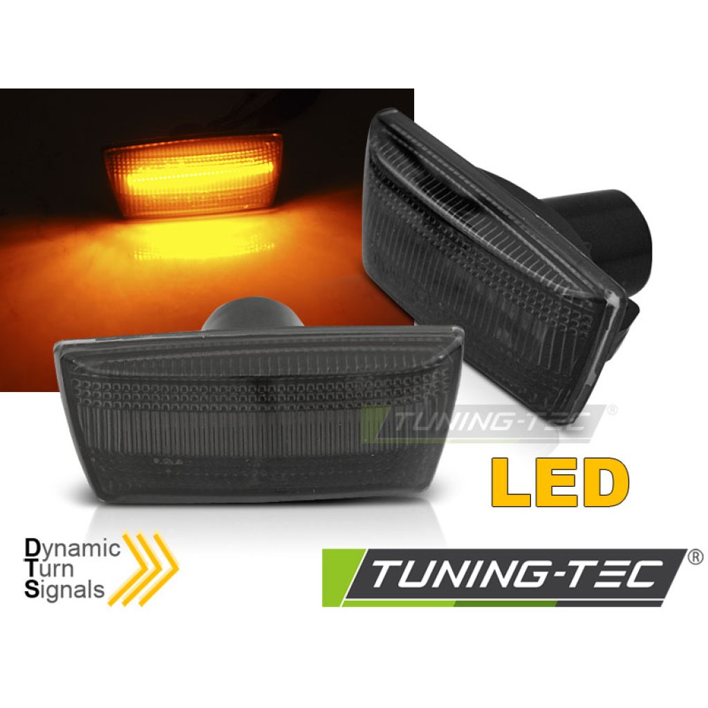 Blinkry boční LED dynamické - Opel ASTRA H/ CORSA D/ INSIGNIA/ ZAFIRA kouřové