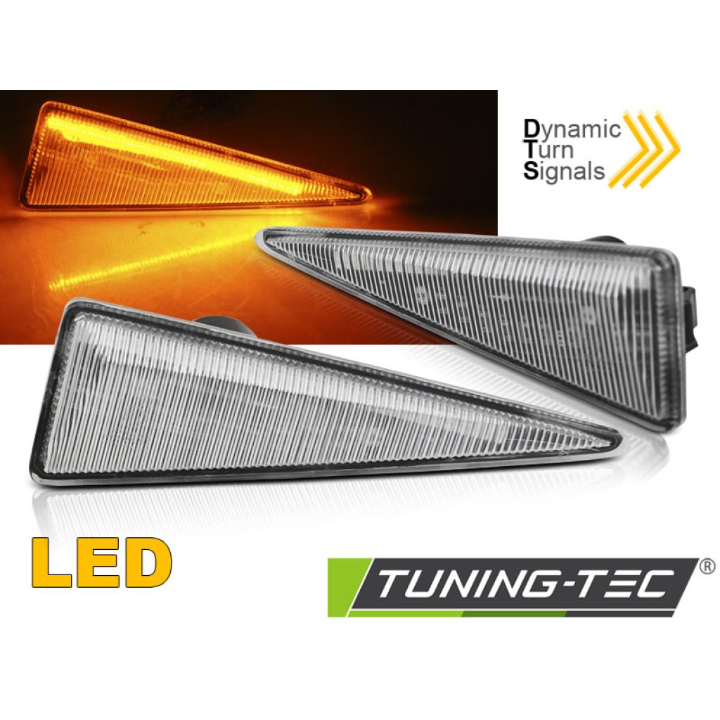 Blinkry boční LED dynamické Renault Megane II / Scenic bílé