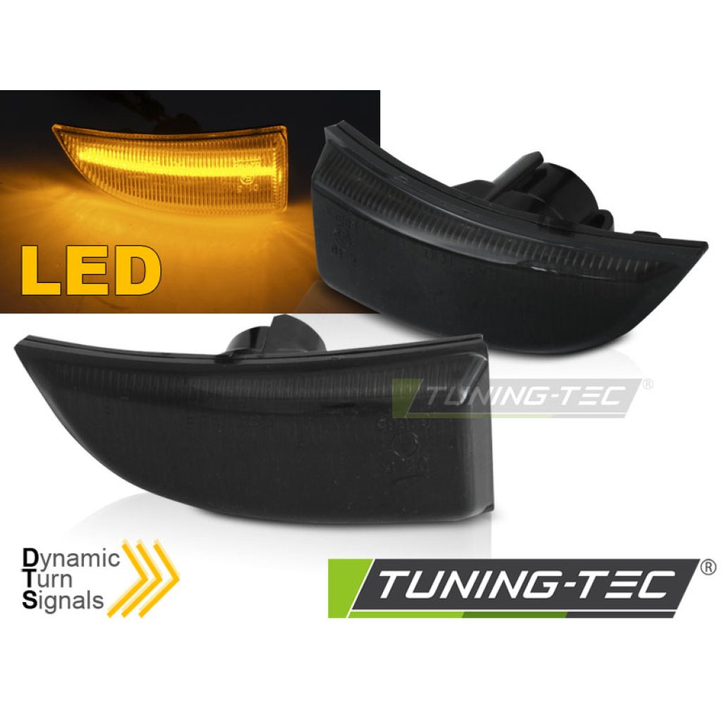 Blinkry boční LED, dynamické RENAULT SCENIC III / MEGANE III kouřové