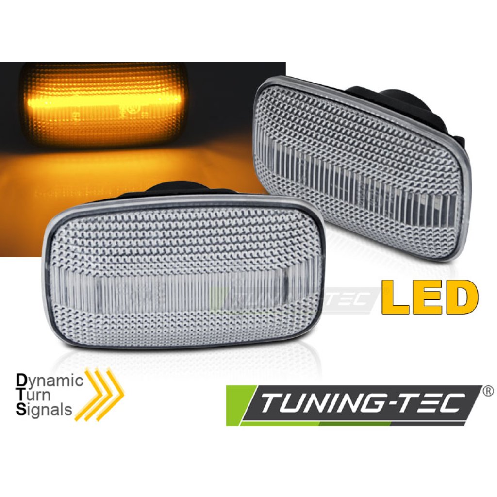 Blinkry boční LED, dynamické TOYOTA LAND CRUISER 70 80 90 100 bílé