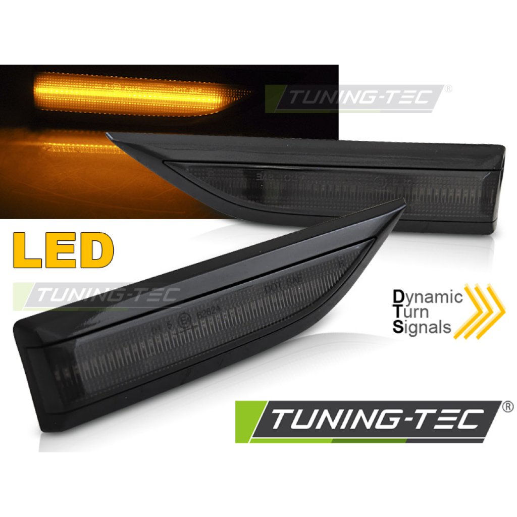 Blinkry boční LED dynamické - VW T6 15- černé/kouřové