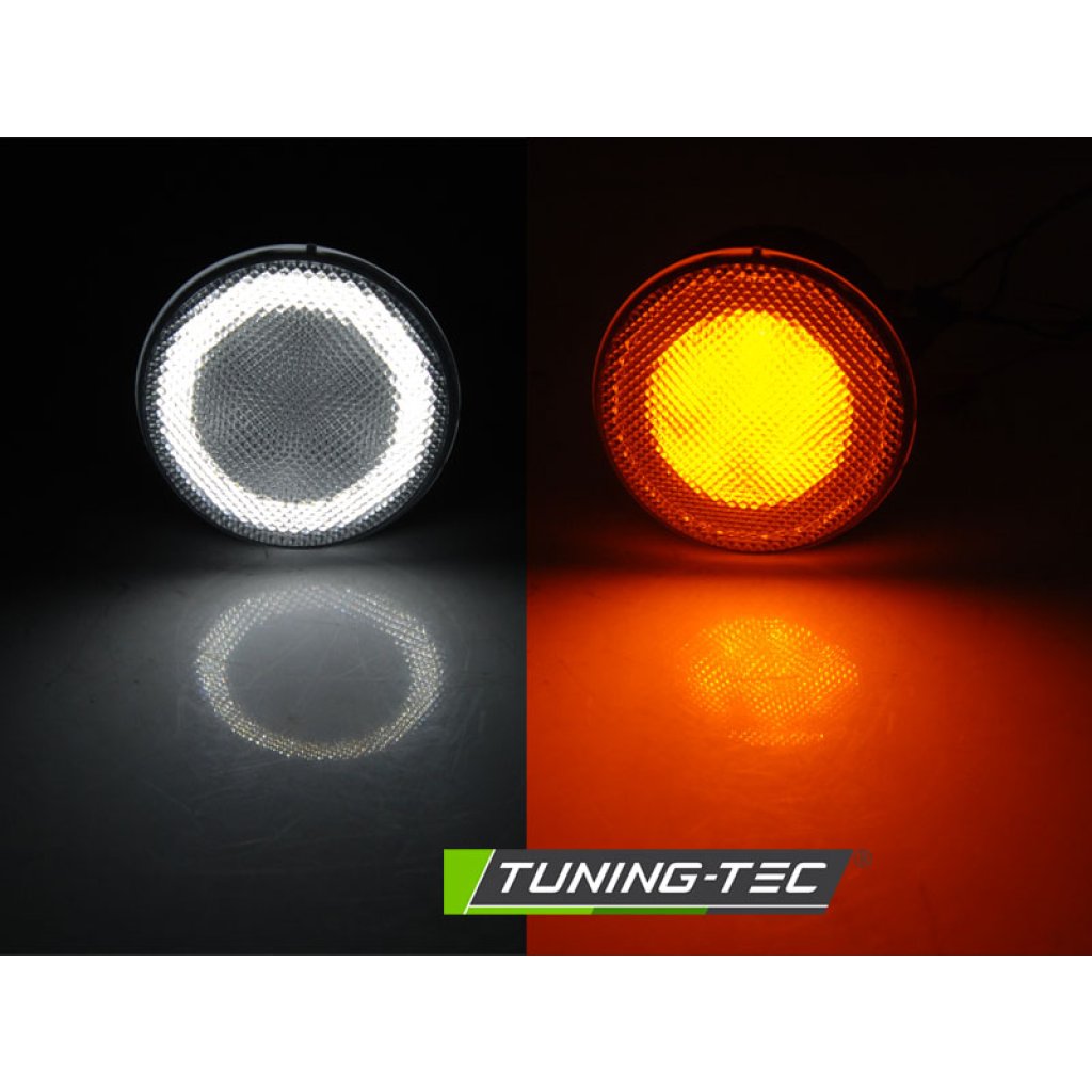 Blinkry přední s pozičním světlem LED - JEEP WRANGLER JK 07-18 kouřové