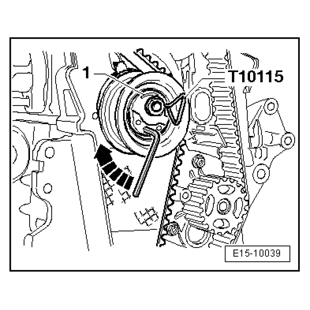 Blokovací kolíky pro napínání řemenů u Volkswagen/Audi TDI PD motorů - H2738