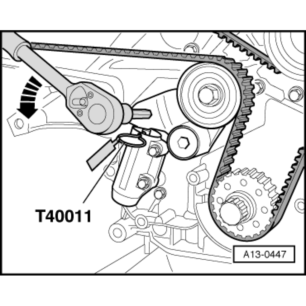 Blokovací kolíky pro napínání řemenů u Volkswagen/Audi TDI PD motorů - H2738
