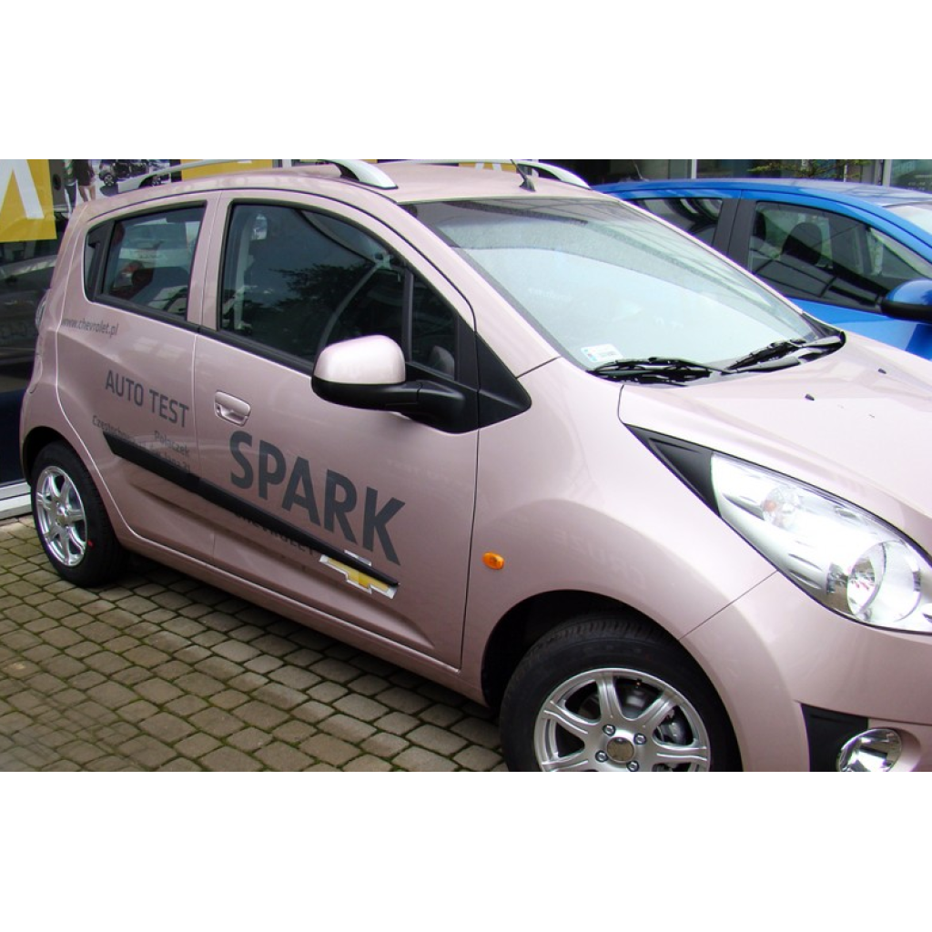 Boční lišty na dveře Chevrolet Spark 2009-2011 F29 | Rider