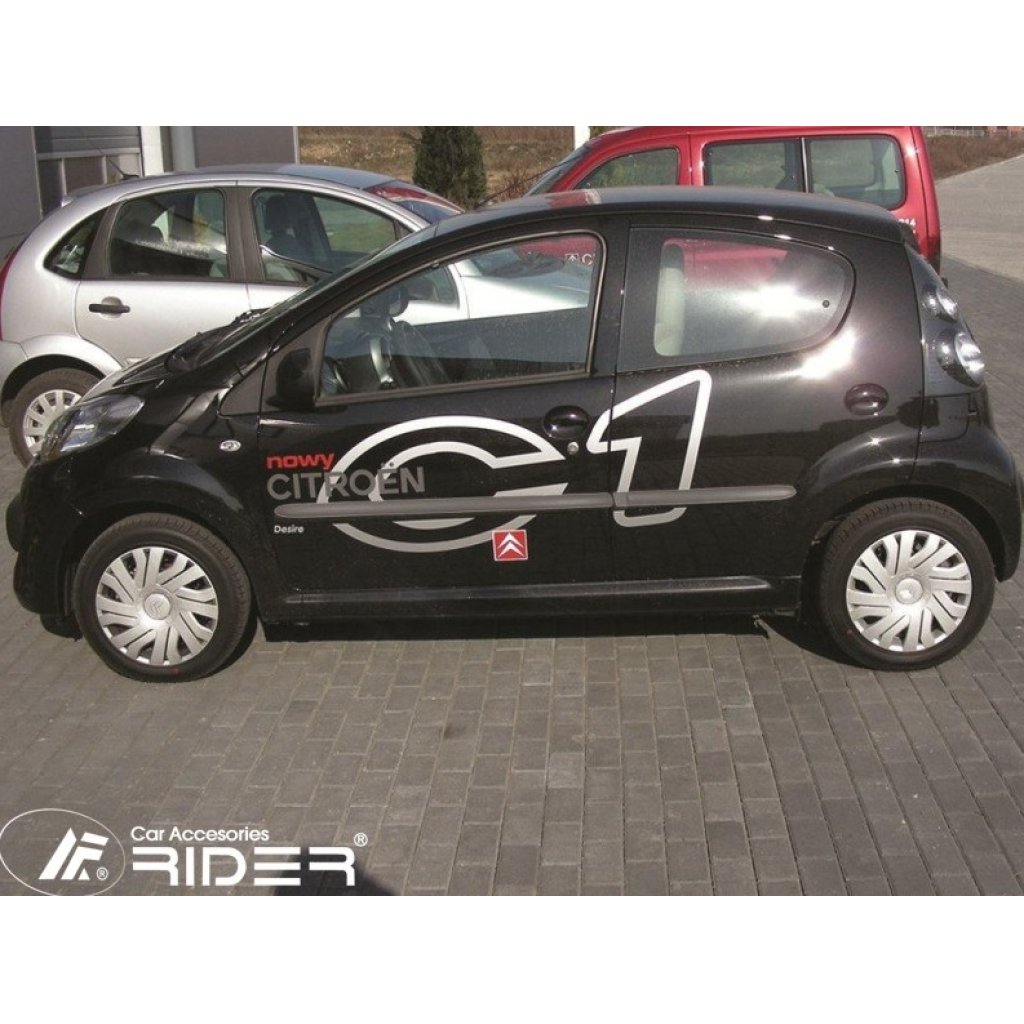 Boční lišty na dveře Citroen C1 5dv 2005-2014 F2 | Rider